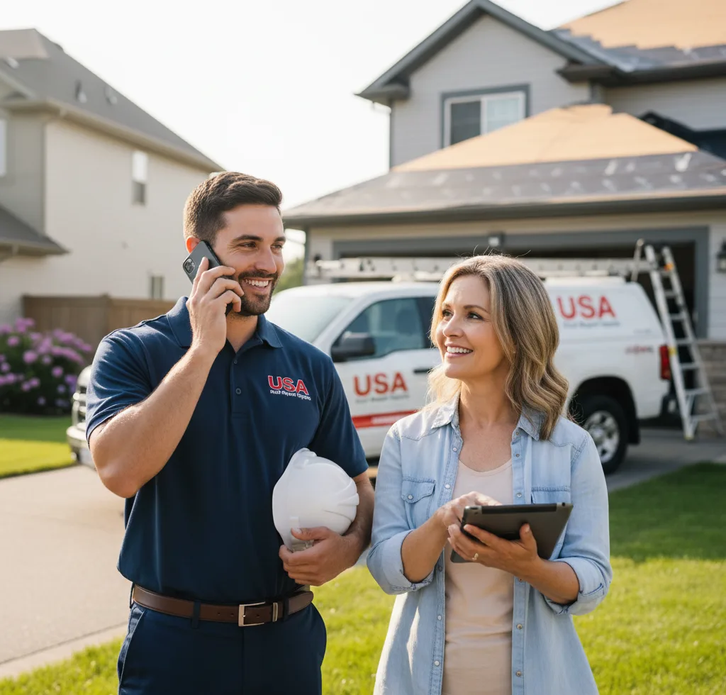 USA Roof Repair Experts customer support in Urania